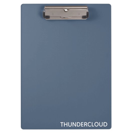 Blauer Graue Farbe von Thundercloud Klemmbrett (Vorderseite)