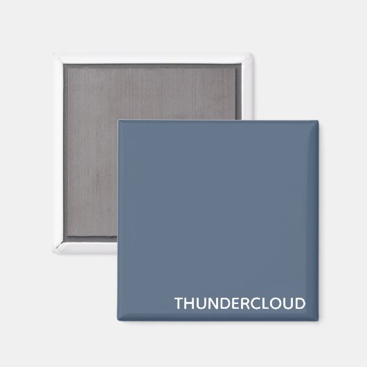 Blauer Graue Farbe von Thundercloud Magnet (Vorderseite/Rückseite)