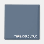 Blauer Graue Farbe von Thundercloud Magnet (Vorne)