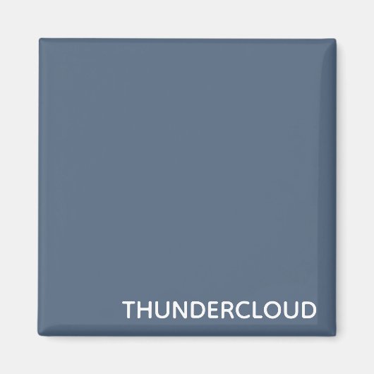 Blauer Graue Farbe von Thundercloud Magnet (Vorne)