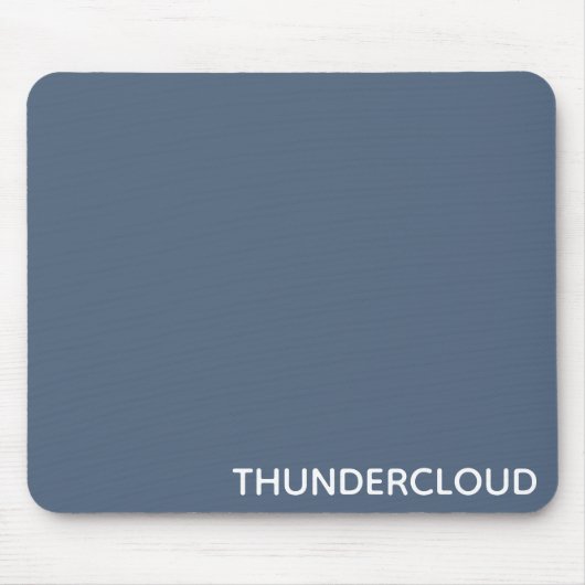 Blauer Graue Farbe von Thundercloud Mousepad (Vorne)