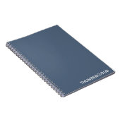 Blauer Graue Farbe von Thundercloud Notizblock (Rechte Seite)