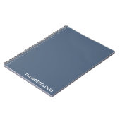 Blauer Graue Farbe von Thundercloud Notizblock (Linke Seite)