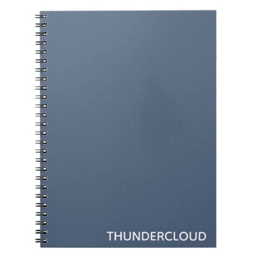 Blauer Graue Farbe von Thundercloud Notizblock (Vorderseite)
