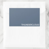 Blauer Graue Farbe von Thundercloud Rechteckiger Aufkleber (Tasche)