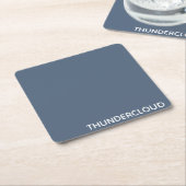 Blauer Graue Farbe von Thundercloud Rechteckiger Pappuntersetzer (angewinkelt)