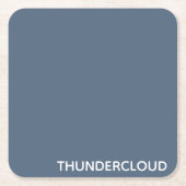 Blauer Graue Farbe von Thundercloud Rechteckiger Pappuntersetzer (Vorderseite)