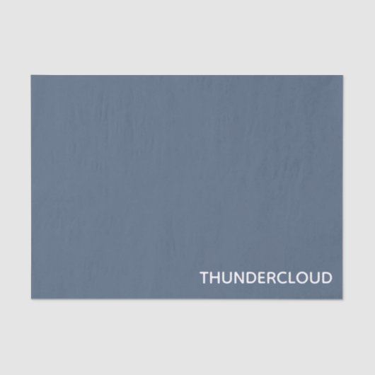 Blauer Graue Farbe von Thundercloud Seidenpapier (Vorderseite)