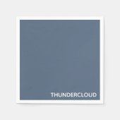 Blauer Graue Farbe von Thundercloud Serviette (Vorderseite)