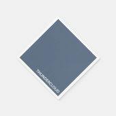 Blauer Graue Farbe von Thundercloud Serviette (Ecke)