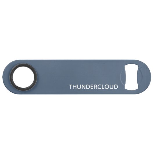 Blauer Graue Farbe von Thundercloud Speed Flaschenöffner (Vorderseite (Horizontal))