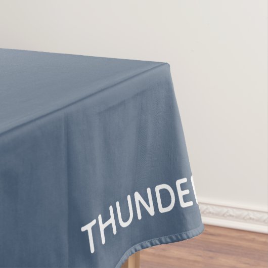 Blauer Graue Farbe von Thundercloud Tischdecke (Beispiel)