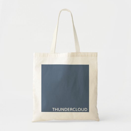 Blauer Graue Farbe von Thundercloud Tragetasche (Vorne)