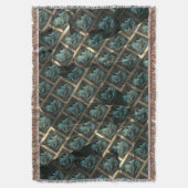 Blauer grauer Backstein-Effekt unter dunkler Stell Decke (Vorderseite Vertikal)