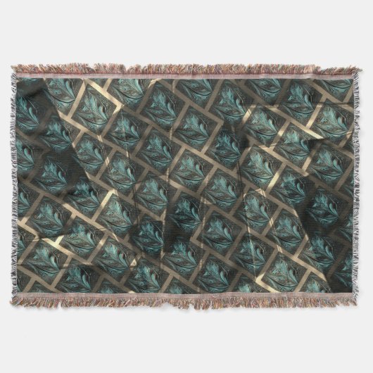 Blauer grauer Backstein-Effekt unter dunkler Stell Decke (Vorderseite)