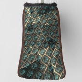 Blauer grauer Backstein-Effekt unter dunkler Stell Golf Headcover (Rotieren 90)