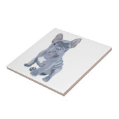 Blauer Grauer Bulldog Welpe Fliese (Seite)