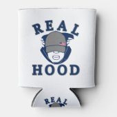 blauer Grauer ECHTER HOOD TYP IN HOODIE Dosenkühler (Vorderseite)