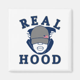 blauer Grauer ECHTER HOOD TYP IN HOODIE Magnet