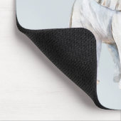 Blauer Grauer Elefant Mousepad (Ecke)