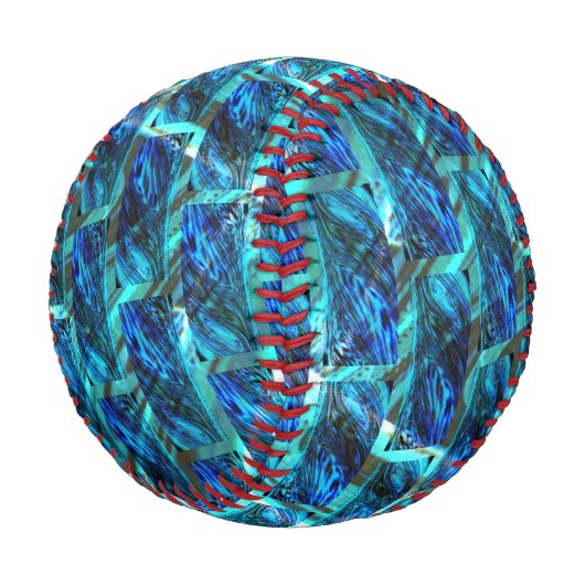 Blauer grauer, gerber oder gelber Ziegeleffekt Baseball (Schrägansicht)