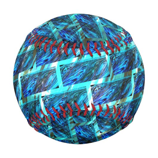 Blauer grauer, gerber oder gelber Ziegeleffekt Baseball (Vorderseite)