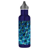 Blauer grauer, gerber oder gelber Ziegeleffekt Edelstahlflasche (Links)