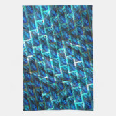 Blauer grauer, gerber oder gelber Ziegeleffekt Geschirrtuch (Vertikal)