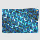 Blauer grauer, gerber oder gelber Ziegeleffekt Golfhandtuch (Horizontal)