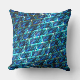 Blauer grauer, gerber oder gelber Ziegeleffekt Kissen