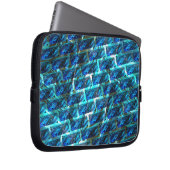 Blauer grauer, gerber oder gelber Ziegeleffekt Laptopschutzhülle (Vorne Rechts)