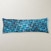 Blauer grauer, gerber oder gelber Ziegeleffekt Seitenschläferkissen (Rückseite)