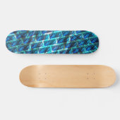 Blauer grauer, gerber oder gelber Ziegeleffekt Skateboard (Horizontal)