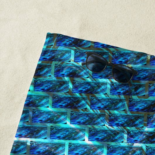 Blauer grauer, gerber oder gelber Ziegeleffekt Strandtuch (Beispiel)