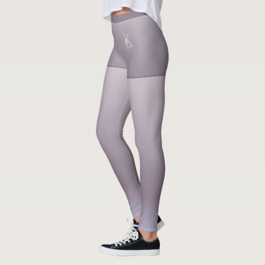 Blauer grauer Gradient, Shorts, benutzerdefinierte Leggings (Links)