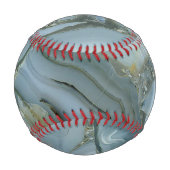 Blauer grauer Marmor mit Goldvene Baseball (Rückseite)