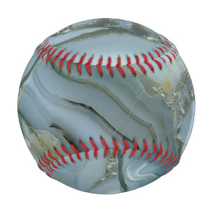 Blauer grauer Marmor mit Goldvene Baseball