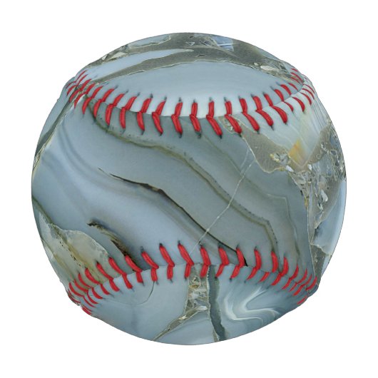 Blauer grauer Marmor mit Goldvene Baseball (Vorderseite)