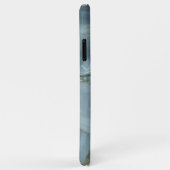 Blauer grauer Marmor mit Goldvene Case-Mate iPhone Hülle (Hinten/Rechts)