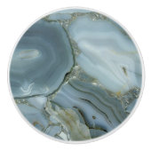 Blauer grauer Marmor mit Goldvene Keramikknauf (Vorderseite)