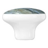 Blauer grauer Marmor mit Goldvene Keramikknauf (Seitenansicht)