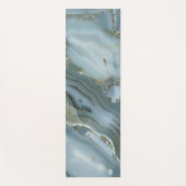 Blauer grauer Marmor mit Goldvene Yogamatte (Vorderseite)