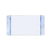 Blauer Grenzübergang Adressaufkleber (Vorne)