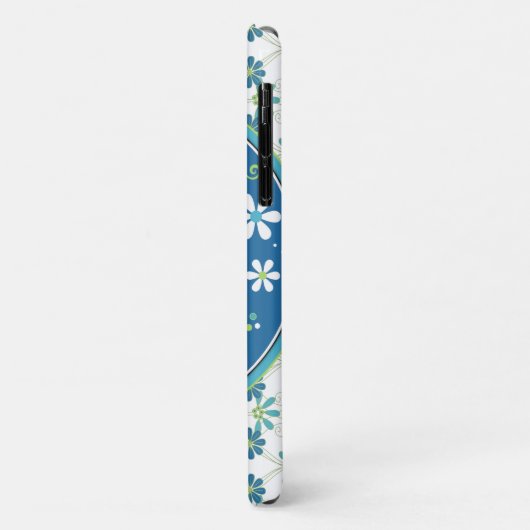 Blauer grüner Elefant Case-Mate iPhone Hülle (Hinten/Links)