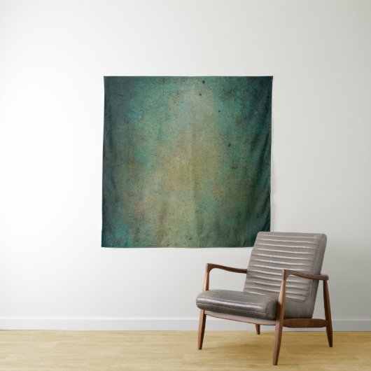 Blauer grüner Farbverlauf Wandteppich (Beispiel (Horizontal))