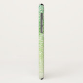 Blauer grüner Glitzer Blush Monogramm Name Case-Mate iPhone Hülle (Hinten/Links)