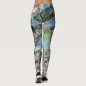 Blauer Grüner Labradorit Gemstone Leggings (Rückseite)