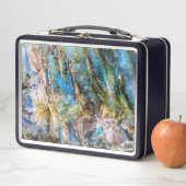 Blauer Grüner Labradorit Gemstone Metall Brotdose (Beispiel)