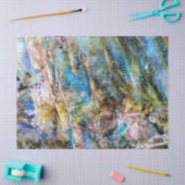 Blauer Grüner Labradorit Gemstone Seidenpapier (Basteln)