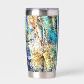 Blauer Grüner Labradorit Gemstone Thermobecher (Vorderseite)